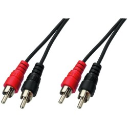 Stereo audio connection cable 2 x RCA