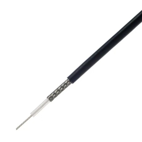 RG58C-U Coax cable 50 ohm, per 10 meter, black